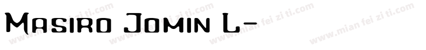 Masiro Jomin L字体转换